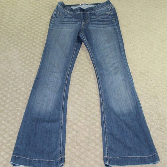 Cello Women's Size Small Flared Leg Pull On Blue Jeans - Picture 1 of 7